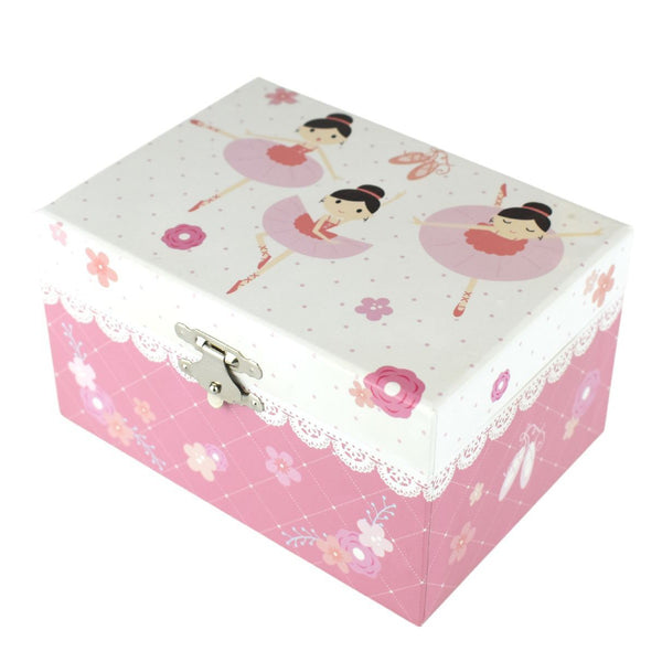 Girl's Pink Alice Ballerina Musical Jewellery Box