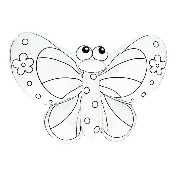 White Colour in Craft Toy Butterfly & Marker Pens in PVC Bag