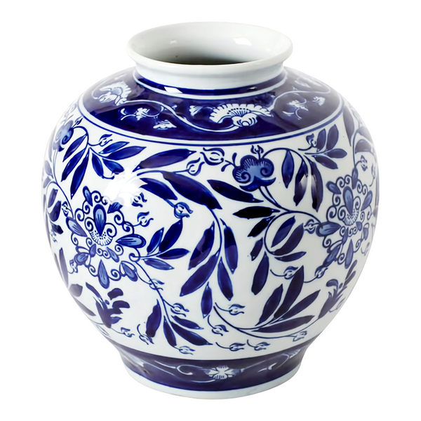 Blue & White Ceramic Posy Decorative Vase