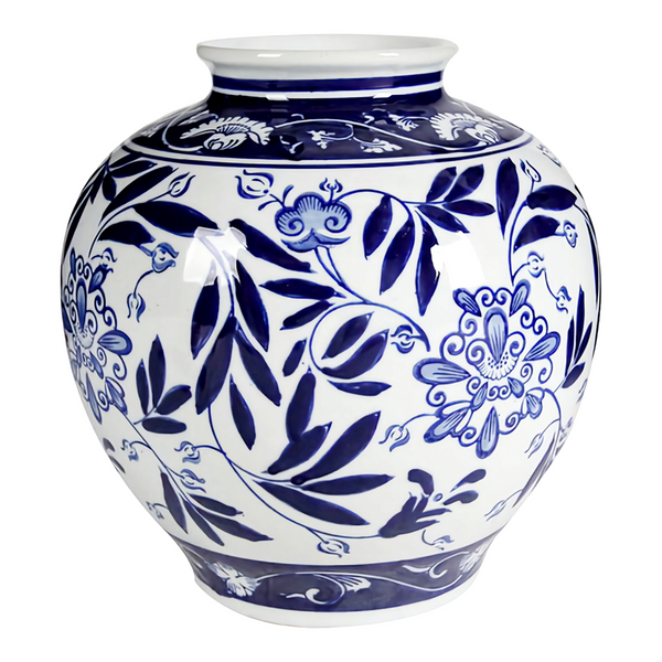 Blue & White Ceramic Posy Decorative Vase