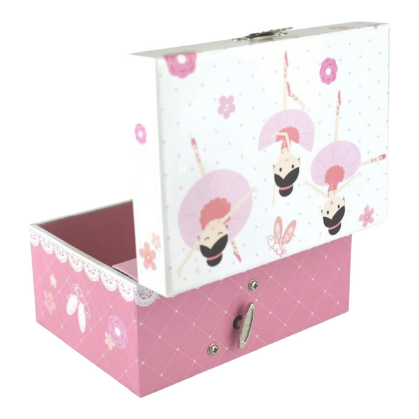 Girl's Pink Alice Ballerina Musical Jewellery Box