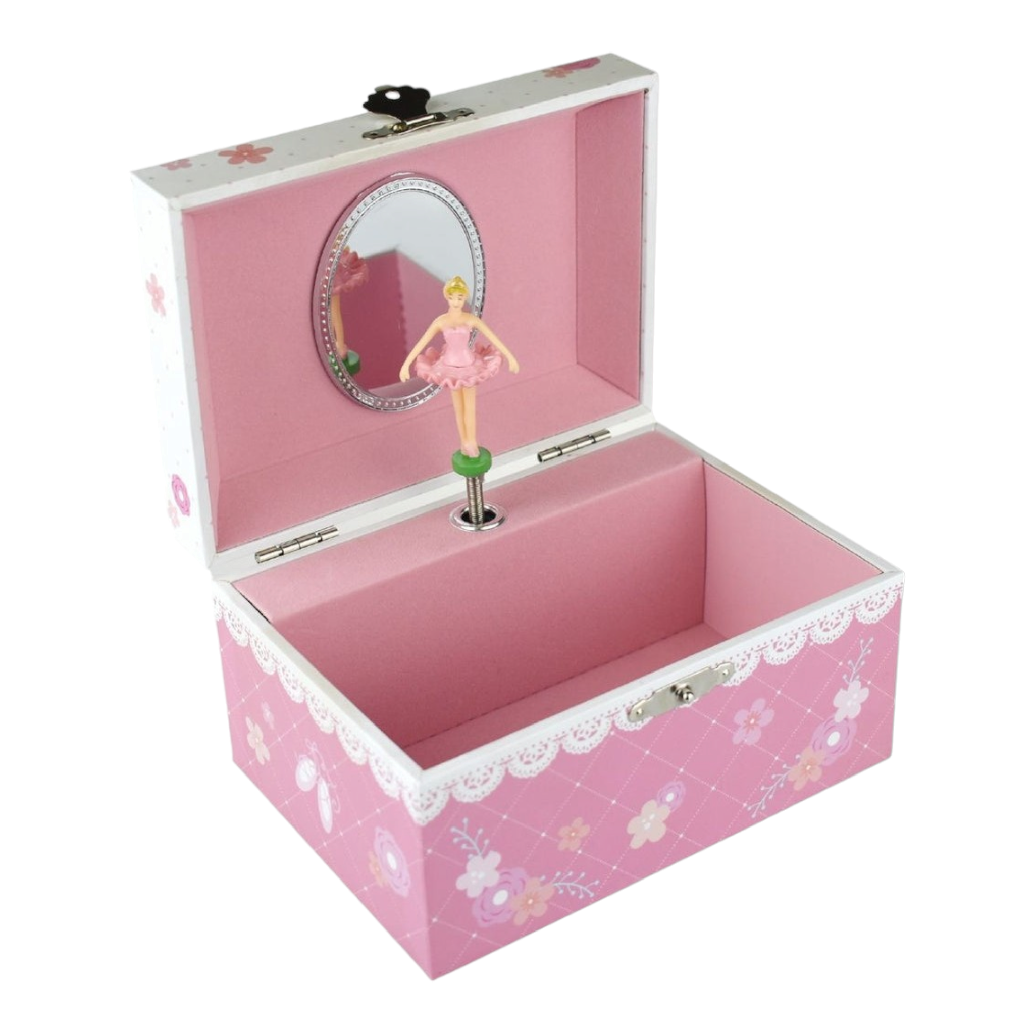 Girl's Pink Alice Ballerina Musical Jewellery Box