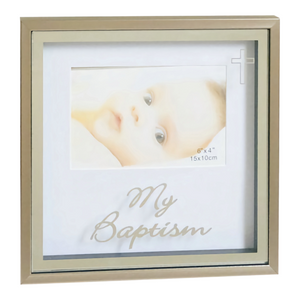 My Baptism Photo Frame with Cross Sign