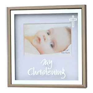 My Christening Photo Frame with Cross Sign