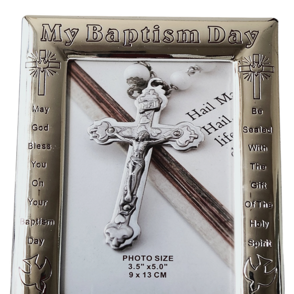 Silver Plated My Baptism Day Photo Frame