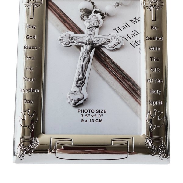 Silver Plated My Baptism Day Photo Frame