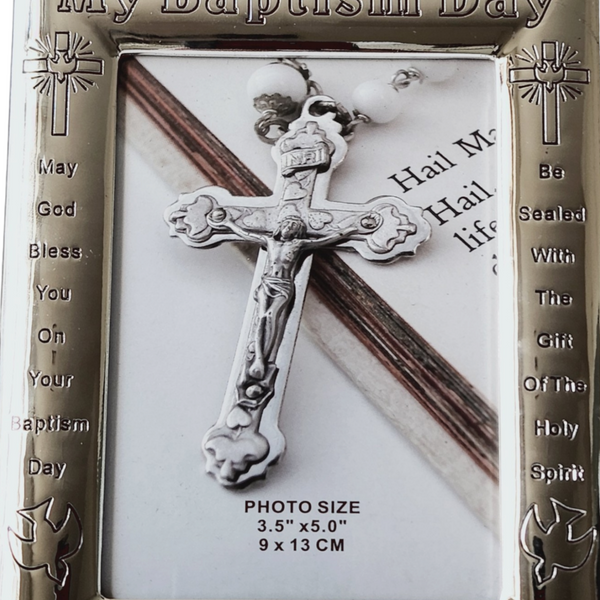 Silver Plated My Baptism Day Photo Frame