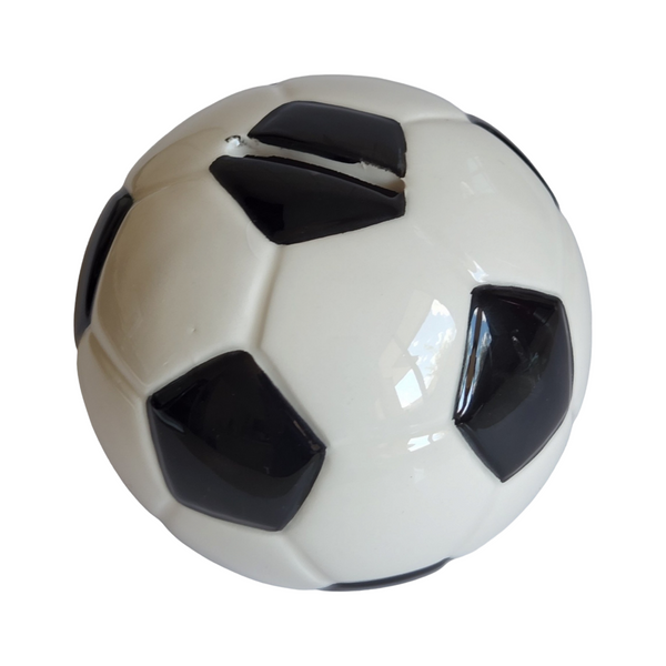 Children's BABY Ceramic Black & White Soccer Ball Money Box 10CM CHILDRENS CERAMIC SOCCER BALL MONEY BOX FOOTBLL CHRISTENING BABY SHOWER GIFT NEWBORN BABY GIFT BAPTISM CHRISTENING BIRTHDAY NEWBORN GIFT