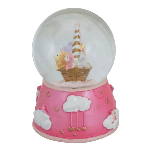 Pink Noah's Ark Musical Sleepy Time Waterball Globe