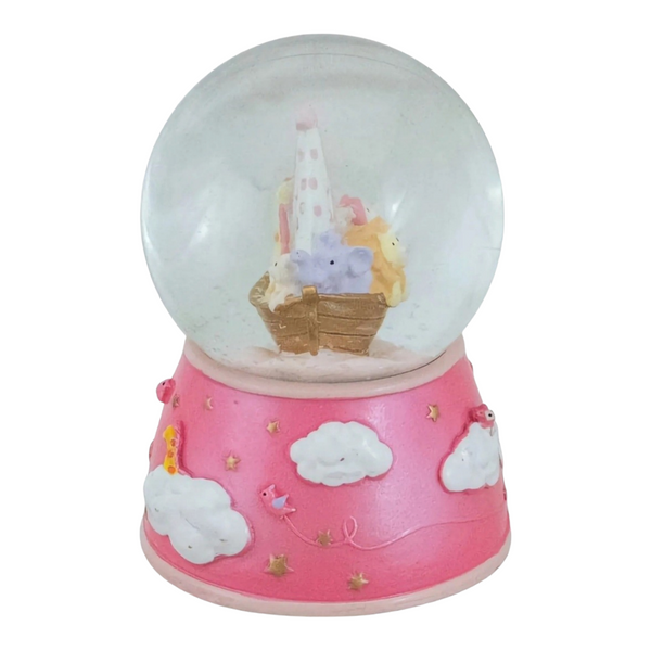 Pink Noah's Ark Musical Sleepy Time Waterball Globe