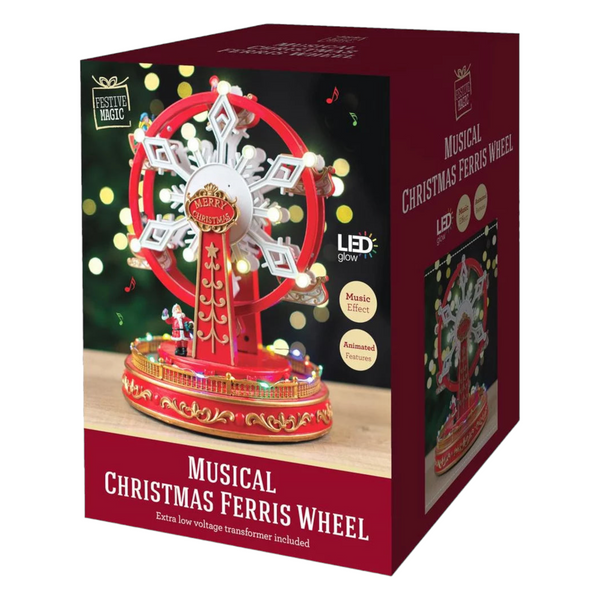 Musical LED Light Up Christmas Ferris Wheel