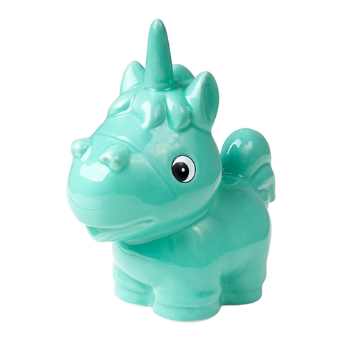 Blue Ceramic Unicorn Prince Money Box