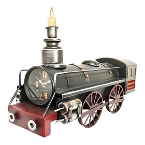 Large Steam Train Table Clock & Money Box