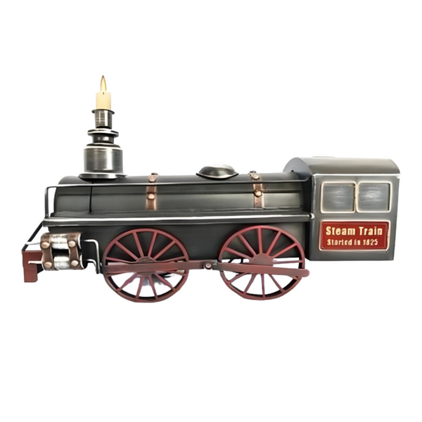 Large Steam Train Table Clock & Money Box