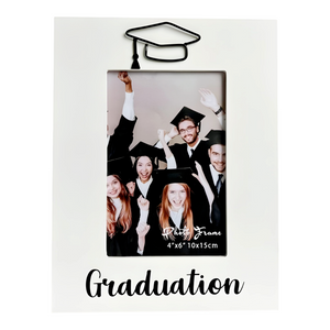 White Graduation Photo Frame