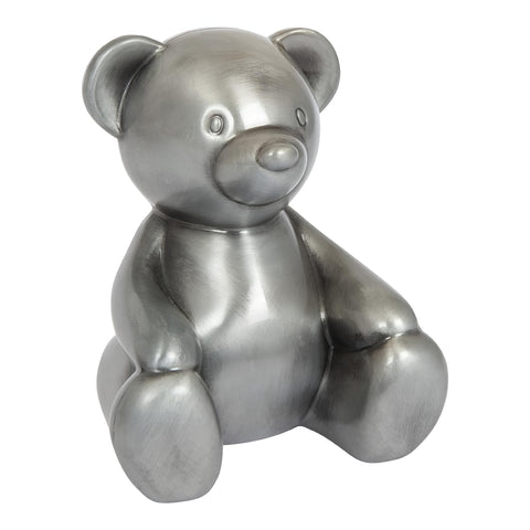 Children's Silver Pewter Teddy Bear Money Box Money Box children kids baby gift