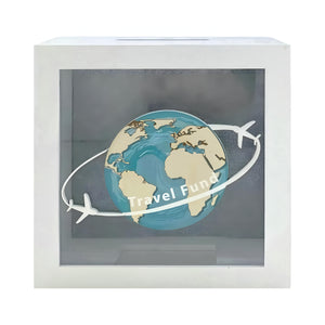 White Travel Fund Money Box