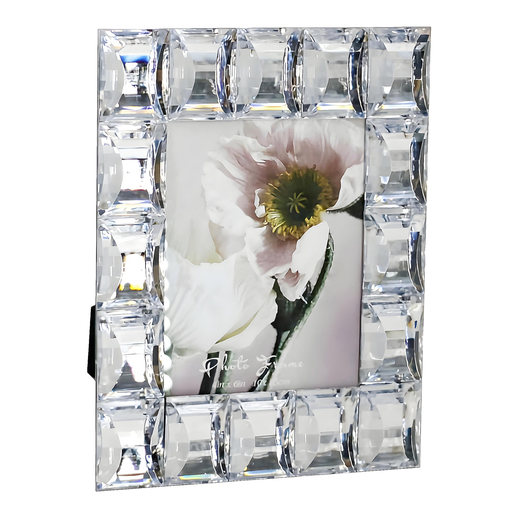 Sparkling Crystal Edge Jewels Glass Photo Frame home decor