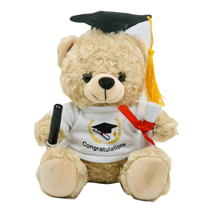 Soft Graduation Message Signature Teddy Bear & Pen- 25cm