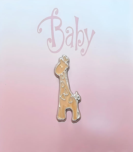 Pink Baby Girl Giraffe Flip Photo Album in Gift Box