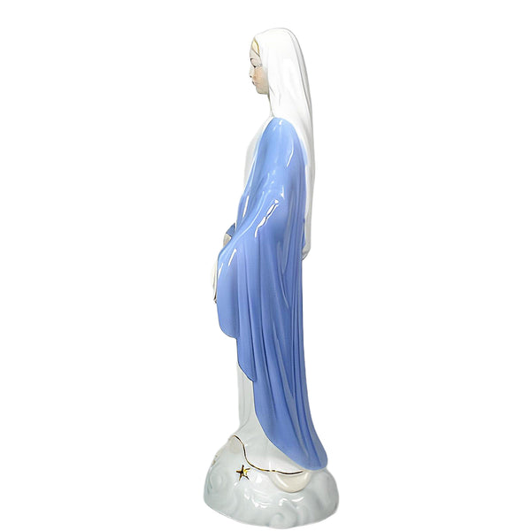 Holy Mother Mary Praying with Open Arms Ceramic Religious Statue