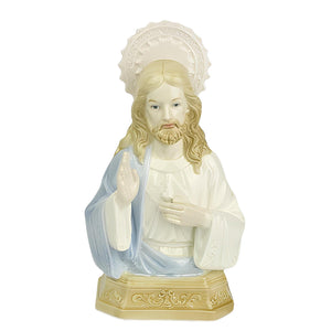 Holy Jesus Christ with Halo Porcelain Religious Statue