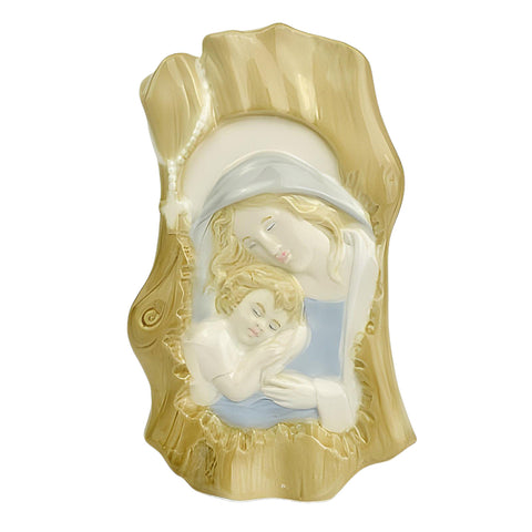 Holy Mother Mary & Child Porcelain Religious Statue