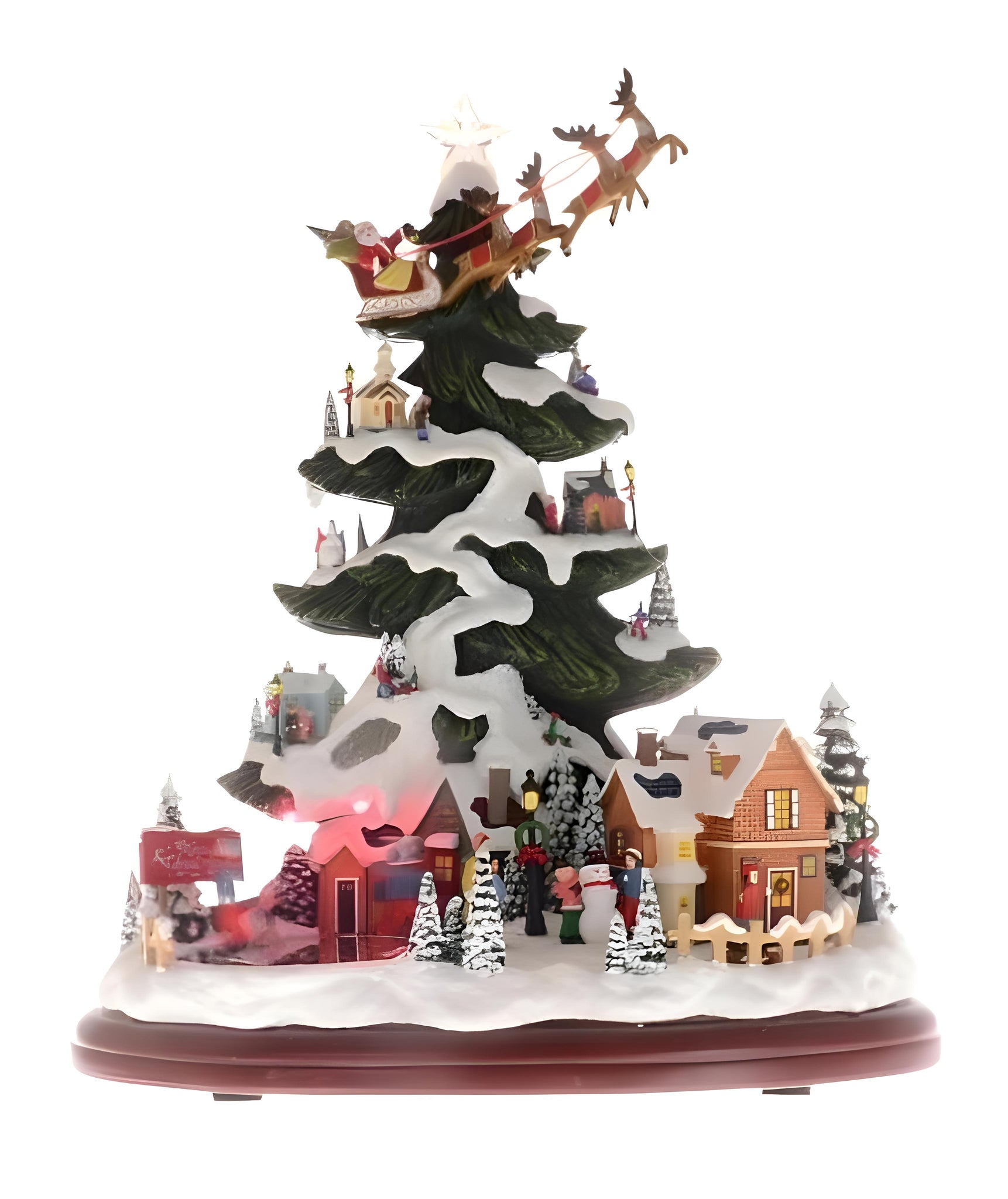 Musical & LED Light Up Electric Christmas Tree Village