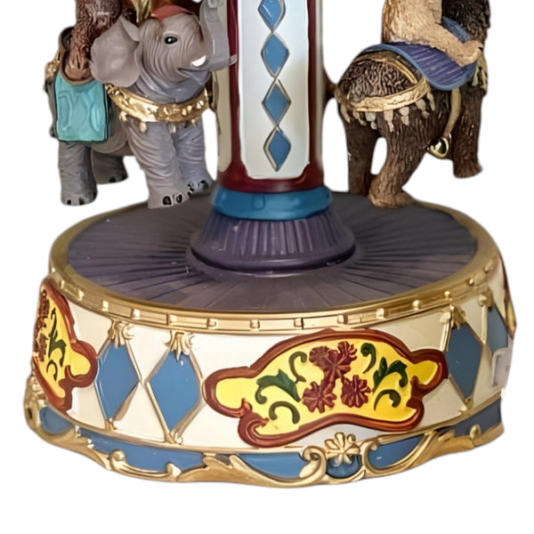 Circus 3 Teddy Bear Rotating Musical Carousel Merry Go Round