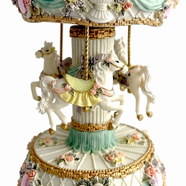 Monteray 3 Horse Rotating Musical Carousel Merry Go Round