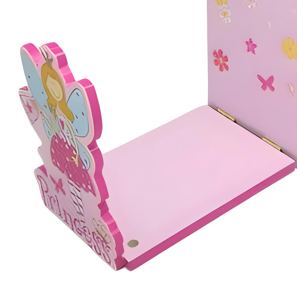 Girl's Hot Pink Fairy Princess Jewellery Box & Bookend Holder