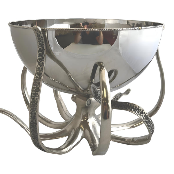 Silver Plated Octopus Stand & Bowl