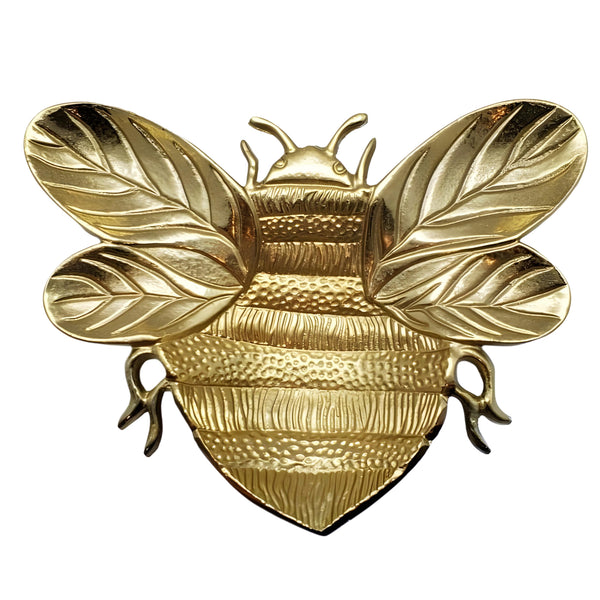 Gold Plated Decorative Tabletop Bee Dish Bowl