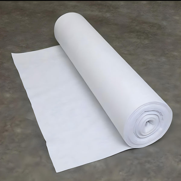 20 metres x 1.5 metres White Aisle Runner Carpet- Non Woven Felt Fabric