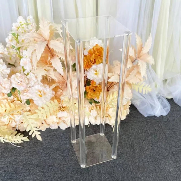 Clear Acrylic 60cm Wedding Centrepiece Flower Display Plinth Stand