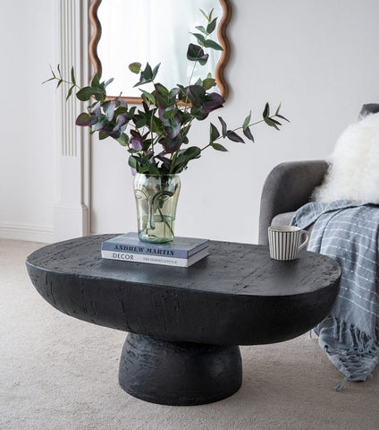 Black Is Back Cement Coffee Table