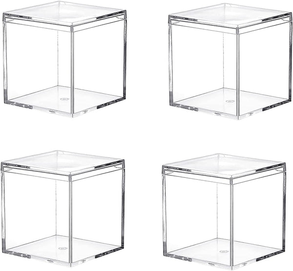 Set of 12 Clear Square Cube Acrylic Box Boxes with Lid Wedding Christening Baptism DIY Favours Gifts Bomboniere Wedding Baptism Christening 5.5cm 5.5cmx5.5cm Set of 12 Clear Square Cube Perspex 5.5cm DIY Acrylic Display Box with Lid Favours Bomboniere Gifts