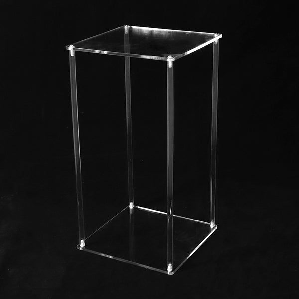 Clear Acrylic 40cm Wedding Centrepiece Flower Table Display Plinth Stand wedding party events table venue decor flower arrangement square plinths