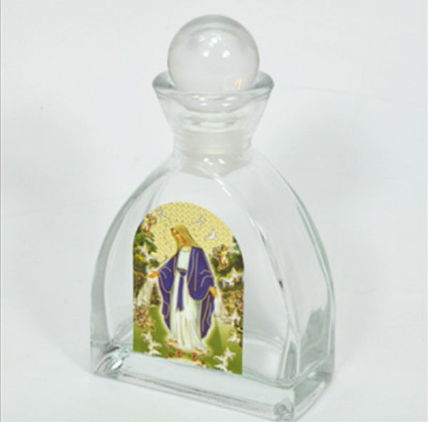 Holy Water Bottle, Holy Water, Holy Water Glass Bottle, Holy Water, Holy Oil, Catholic, Christian, Christening, Baptism, Oil Bottle, Christening Favour, Gift, Bomboniere, Favours, Gifts, Guests Gift, DIY, BLESSED HOLY VIRGIN MOTHER MARY