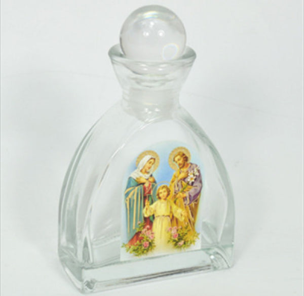 Holy Jesus Christ, Mother Mary, Virgin Mary, Holy Water Bottle, Holy Water, Holy Water Glass Bottle, Holy Water, Holy Oil, Catholic, Christian, Christening, Baptism, Oil Bottle, Christening Favour, Gift, Bomboniere, Favours, Gifts, Guests Gift, DIY, The Holy Family, Joseph and Mary, Joseph & Mary, Η Αγία Οικογένεια, Doxaras RELIGIOUS CATHOLIC CHRISTIAN THE HOLY FAMILY GLASS EMPTY HOLY WATER BOTTLE