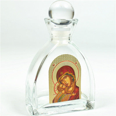 Holy Jesus Christ, Mother Mary, Virgin Mary, Holy Water Bottle, Holy Water, Holy Water Glass Bottle, Holy Water, Holy Oil, Orthodox, Christening, Baptism, Oil Bottle, Christening Favour, Gift, Bomboniere, Favours, Gifts, Guests Gift, DIY