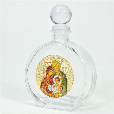 Holy Jesus Christ, Mother Mary, Virgin Mary, Holy Water Bottle, Holy Water, Holy Water Glass Bottle, Holy Water, Holy Oil, Orthodox, Christening, Baptism, Oil Bottle, Christening Favour, Gift, Bomboniere, Favours, Gifts, Guests Gift, DIY, The Holy Family, Joseph and Mary, Joseph & Mary, Η Αγία Οικογένεια, Doxaras Η Αγία Οικογένεια, Doxaras RELIGIOUS ORTHODOX CHRISTIAN THE HOLY FAMILY GLASS EMPTY HOLY OIL WATER BOTTLE