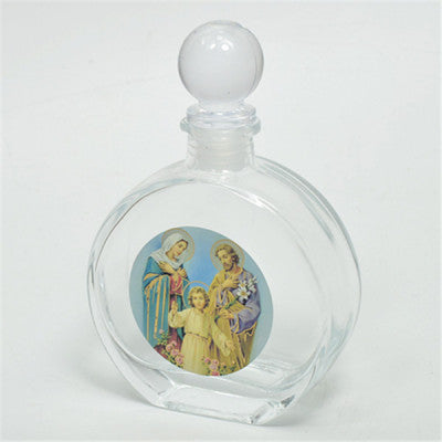 Holy Jesus Christ, Mother Mary, Virgin Mary, Holy Water Bottle, Holy Water, Holy Water Glass Bottle, Holy Water, Holy Oil, Catholic, Christian, Christening, Baptism, Oil Bottle, Christening Favour, Gift, Bomboniere, Favours, Gifts, Guests Gift, DIY, The Holy Family, Joseph and Mary, Joseph & Mary, Η Αγία Οικογένεια, Doxaras RELIGIOUS CATHOLIC CHRISTIAN THE HOLY FAMILY GLASS EMPTY HOLY WATER BOTTLE