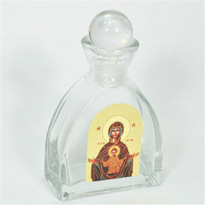 Holy Jesus Christ, Mother Mary, Virgin Mary, Holy Water Bottle, Holy Water, Holy Water Glass Bottle, Holy Water, Holy Oil, Orthodox, Christening, Baptism, Oil Bottle, Christening Favour, Gift, Bomboniere, Favours, Gifts, Guests Gift, DIY